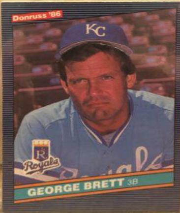 George Brett #53 Baseball Cards 1986 Donruss