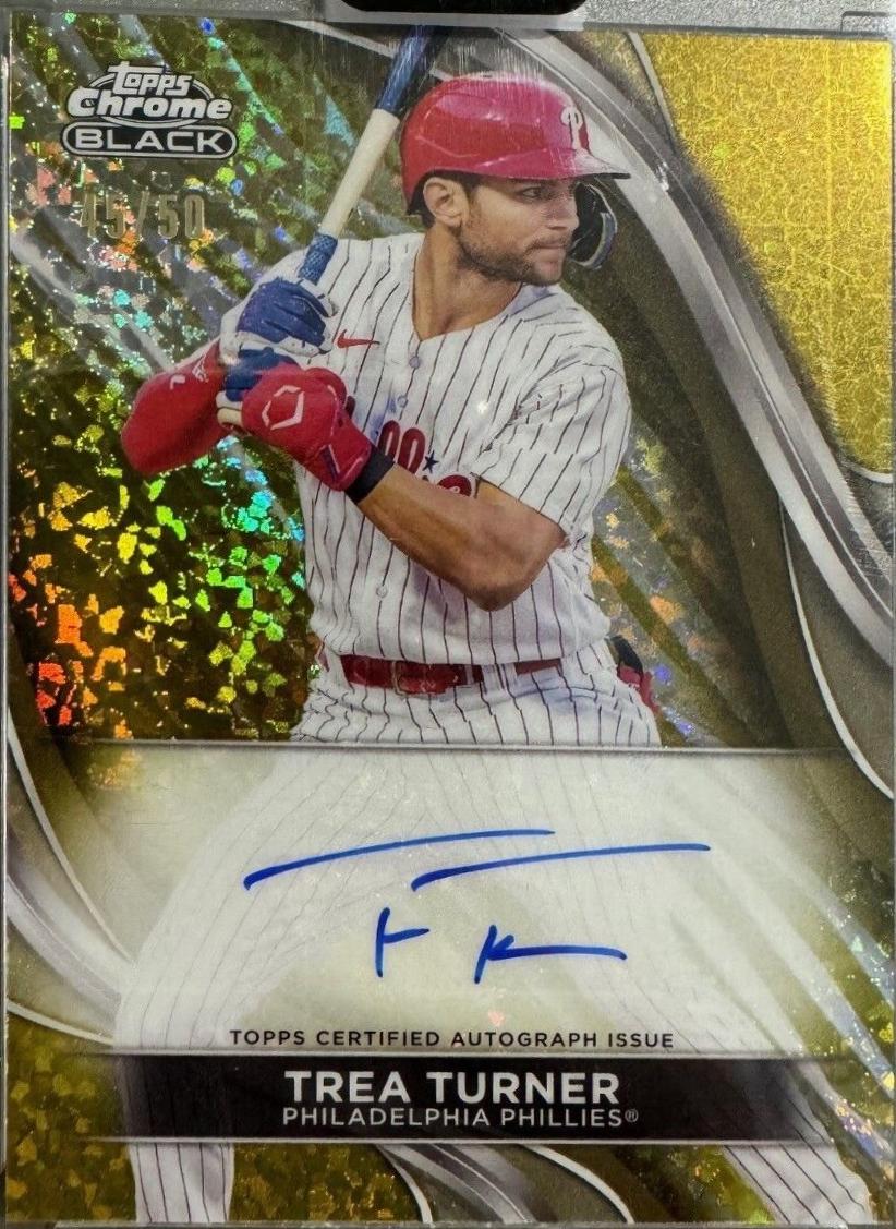 Trea Turner [Gold Mini-Diamond Refractor] #CBA-TT