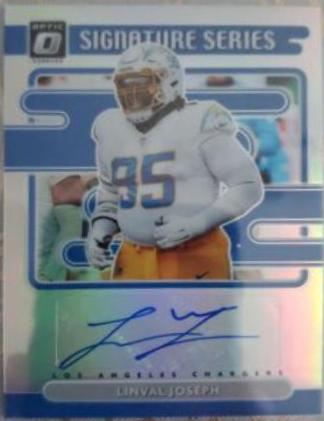 Linval Joseph #SS-LJ Football Cards 2021 Panini Donruss Optic Signature Series