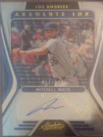 Mitchell White #AI-MW Baseball Cards 2022 Panini Absolute Ink Autographs