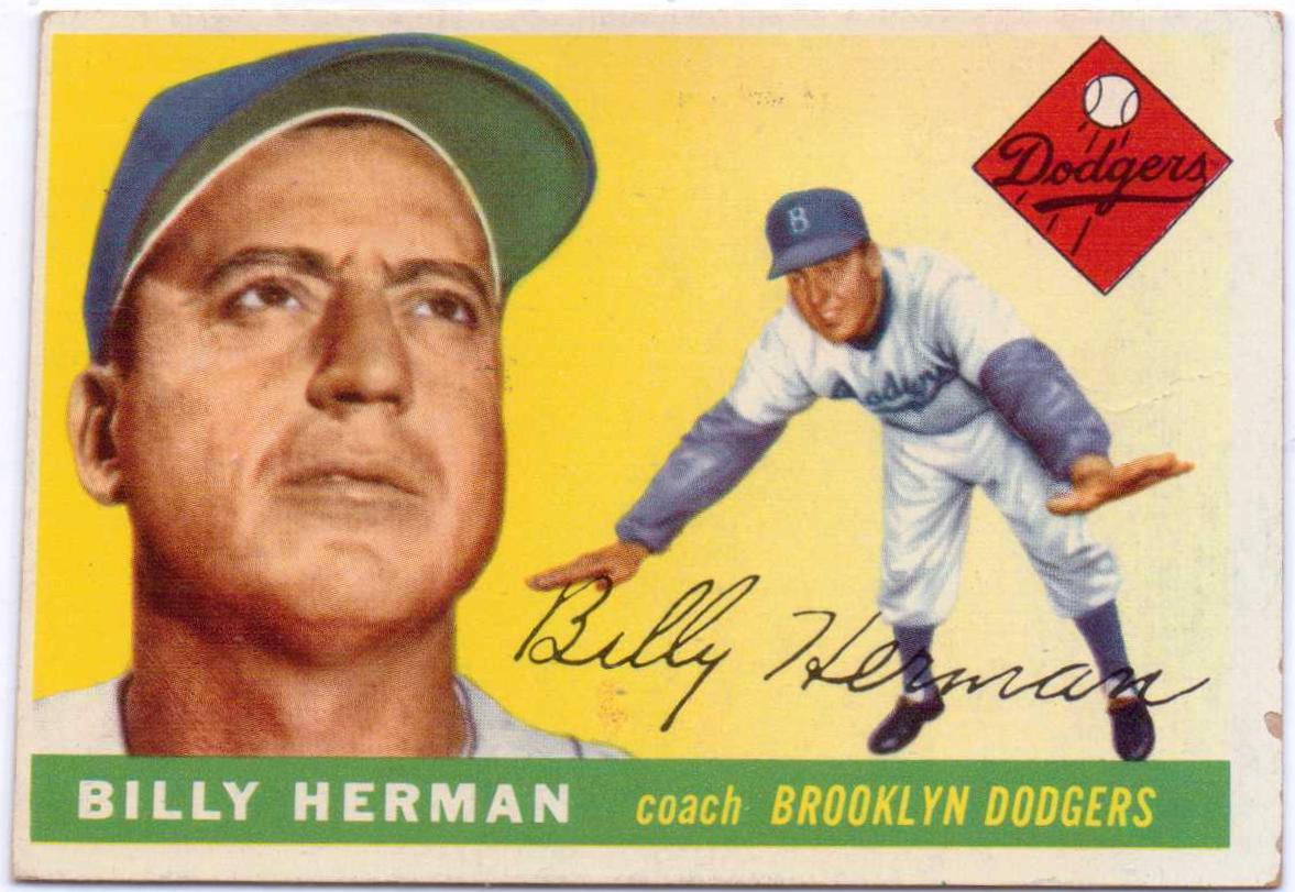 Billy Herman #19 Baseball Cards 1955 Topps