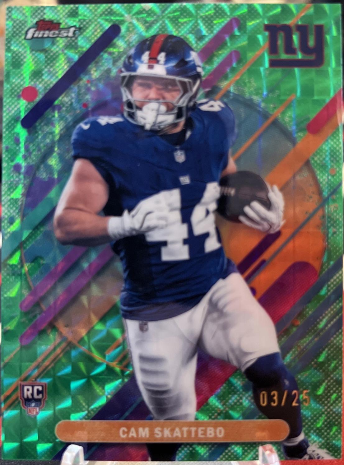 Cam Skattebo [Green Geometric] #212