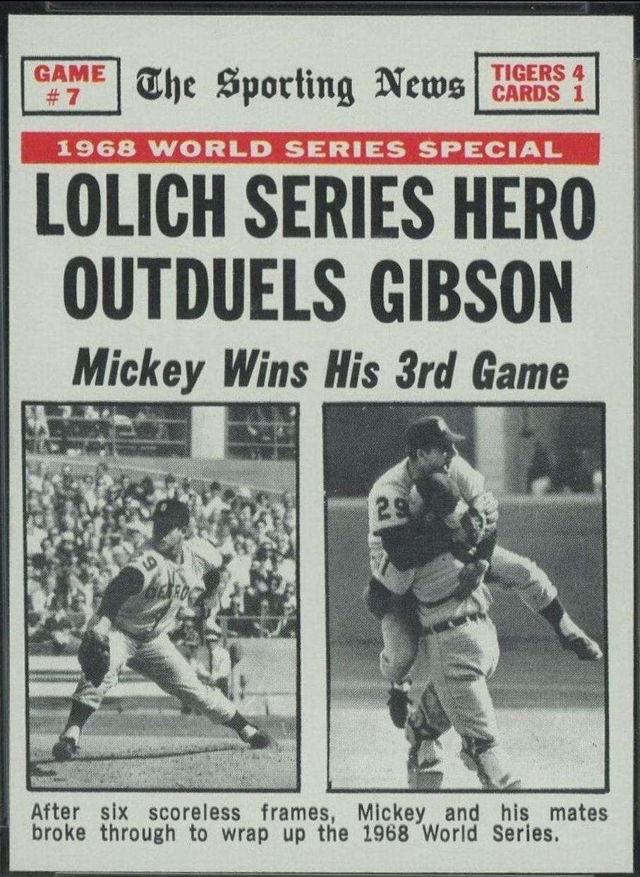 World Series Game 7 #168 Baseball Cards 1969 Topps
