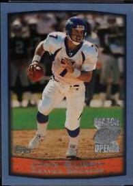 John Elway #30 Football Cards 1999 Topps Season Opener
