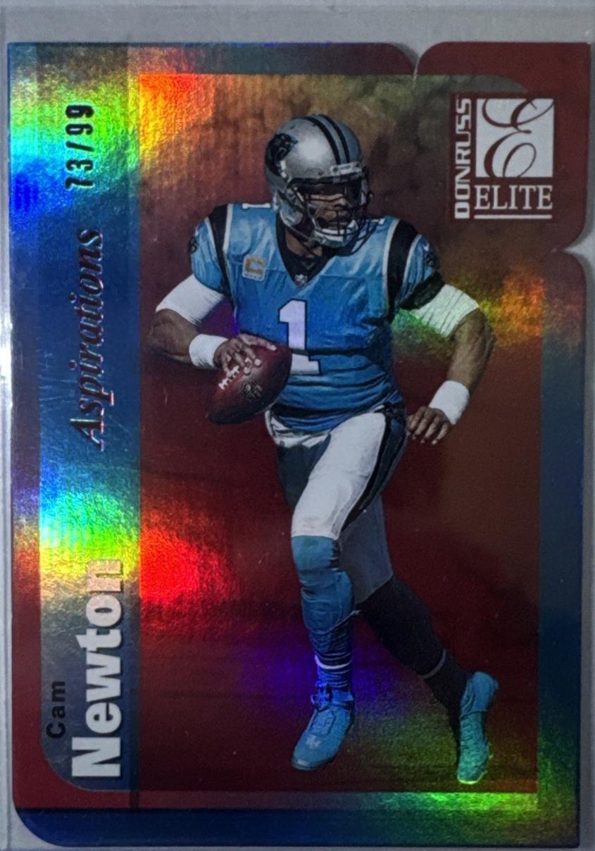 Cam Newton #37 2019 Donruss Elite Football 1999 Elite