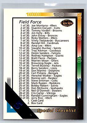 Special Checklist Inserts #439 1992 Wild Card Football