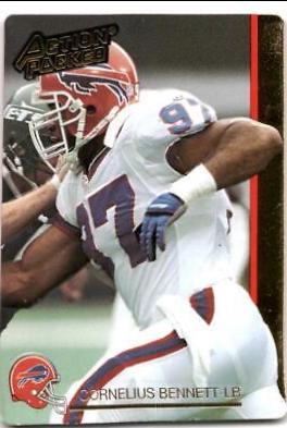 Cornelius Bennett #12 Football Cards 1992 Action Packed