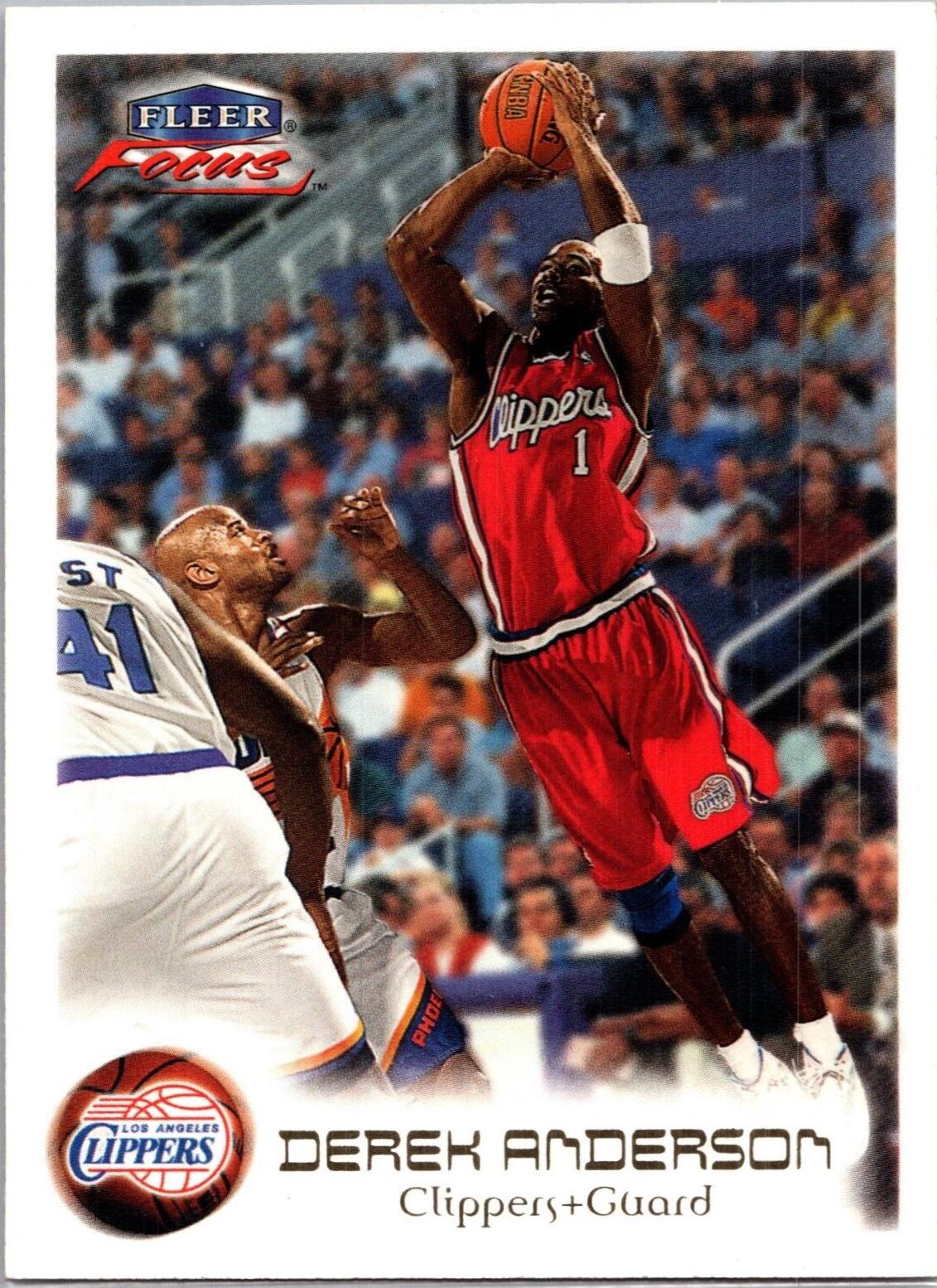 Derek Anderson #2 Basketball Cards 1999 Fleer Focus