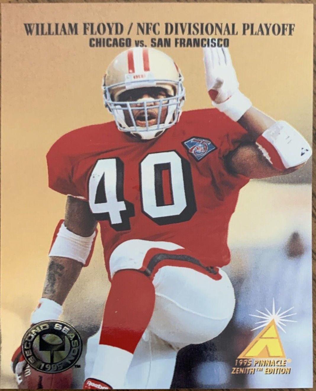 William Floyd #SS9 Football Cards 1995 Zenith Second Season