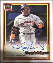 Barry Bonds #91A-BON Prices | 2026 Topps 1991 Autograph | Baseball