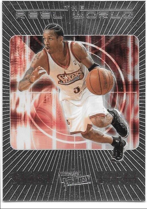 Allen Iverson #RW4 Basketball Cards 2000 Ultimate Victory the Reel World