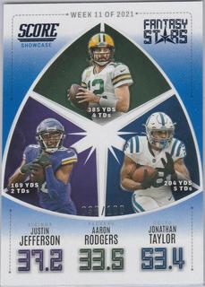 Justin Jefferson, Aaron Rodgers, Jonathan Taylor