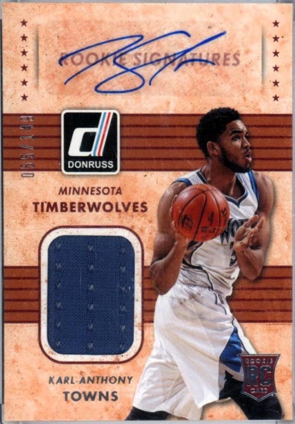 Karl-Anthony Towns #RMS-KT Basketball Cards 2015 Panini Donruss
