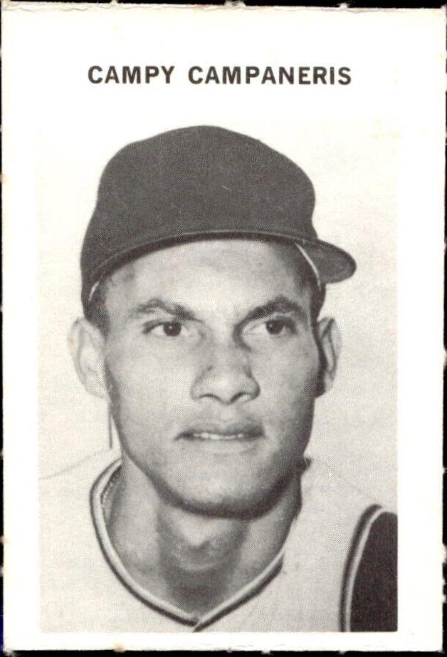 Campy Campaneris Baseball Cards 1972 Milton Bradley