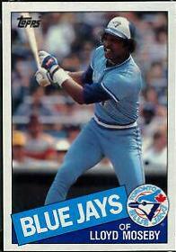 Lloyd Moseby #39 Baseball Cards 1985 Topps Super