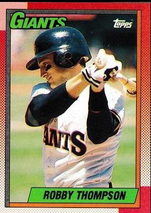 Robby Thompson #325 Baseball Cards 1990 Topps