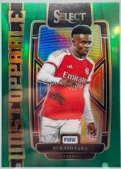 Bukayo Saka [Green] #13 Soccer Cards 2023 Panini Select FIFA Unstoppable Prices