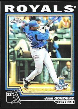 Juan Gonzalez #342 2004 Topps Chrome Baseball