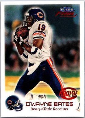 D'Wayne Bates #112R Football Cards 1999 Fleer Focus