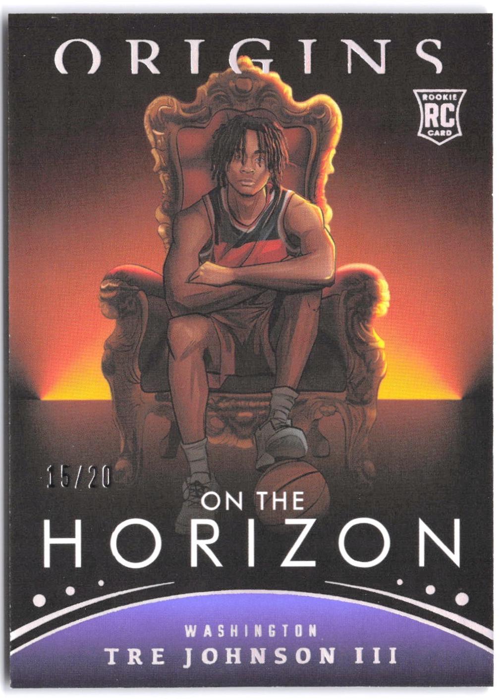 Tre Johnson III #12 2025 Panini Origins On The Horizon Basketball