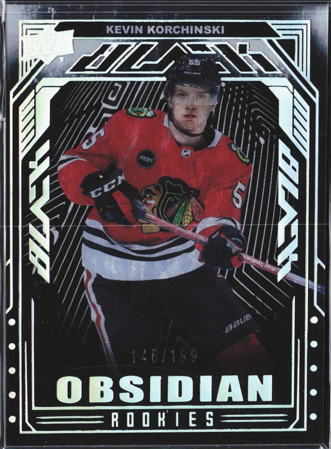 Kevin Korchinski #OR-13 Hockey Cards 2023 SPx UD Black Obsidian Rookies