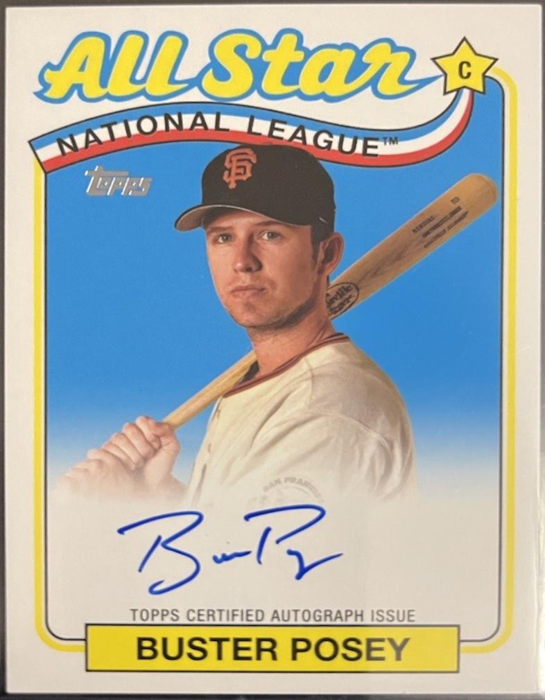 Buster Posey #89ASA-BP 2024 Topps 1989 All Star Autograph Baseball