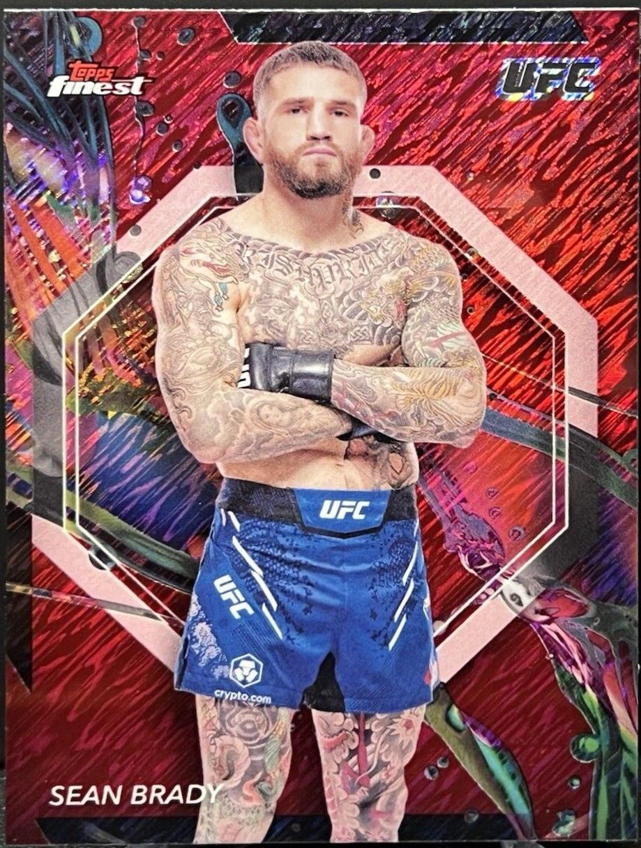 Sean Brady [Red Shimmer Refractor] #43 Prices | 2024 Topps Finest UFC ...