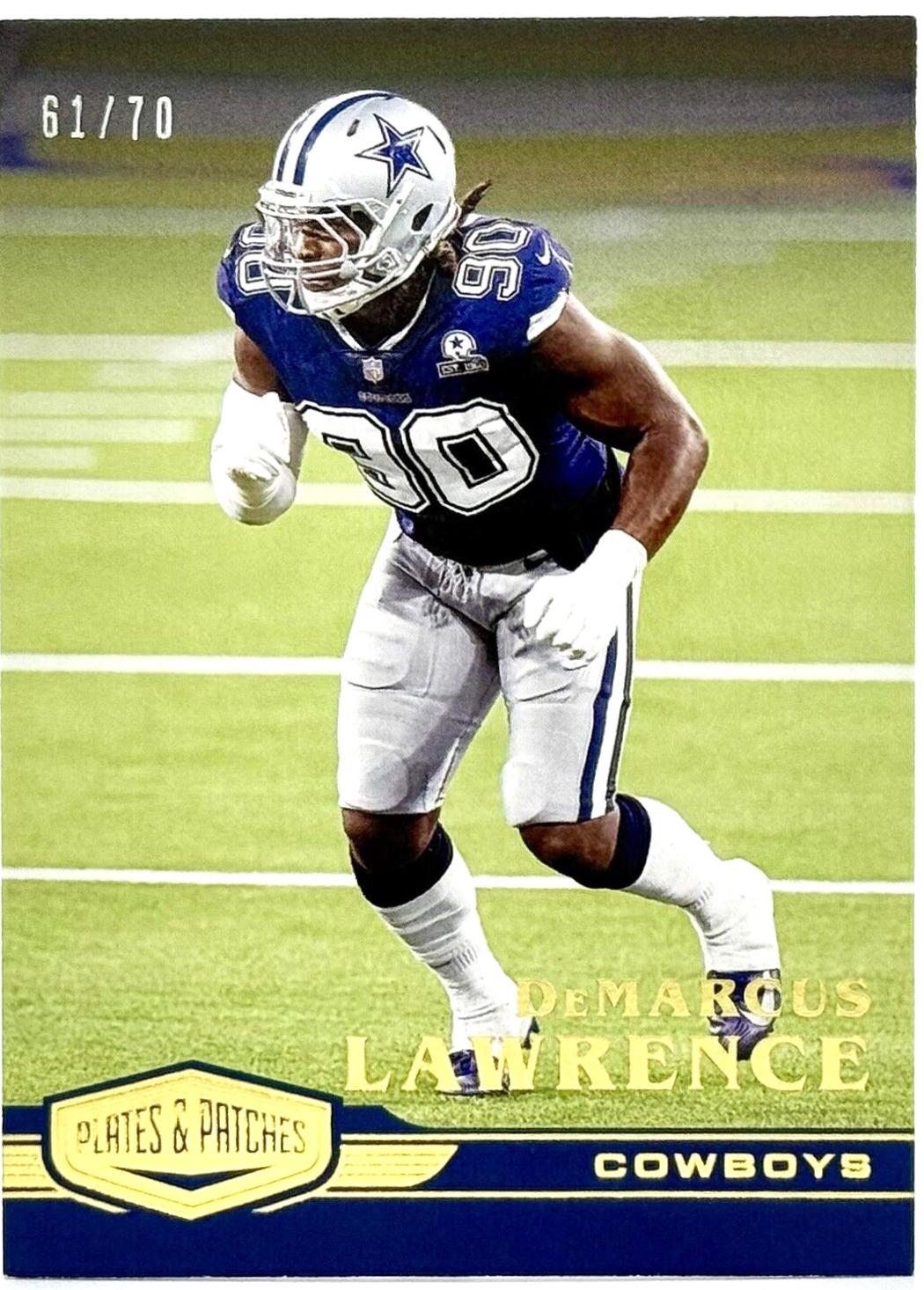 DeMarcus Lawrence #4 Football Cards 2020 Panini Plates & Patches