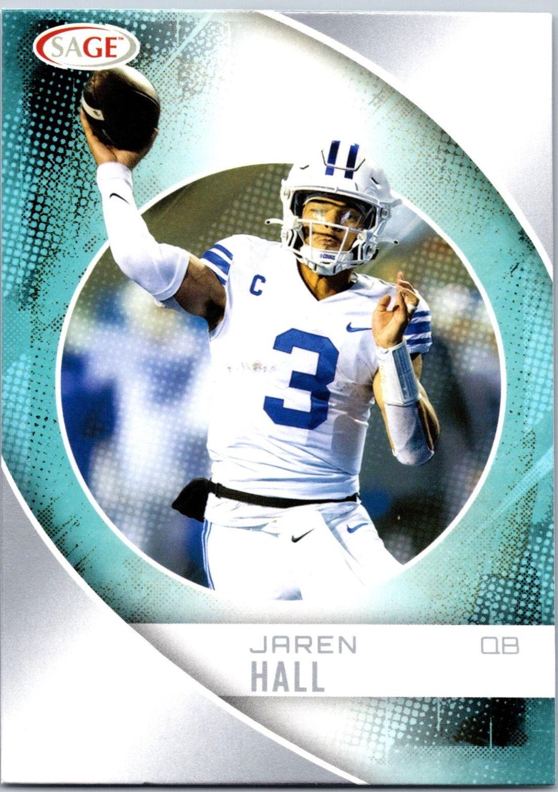 Jaren Hall #115 Football Cards 2023 Sage