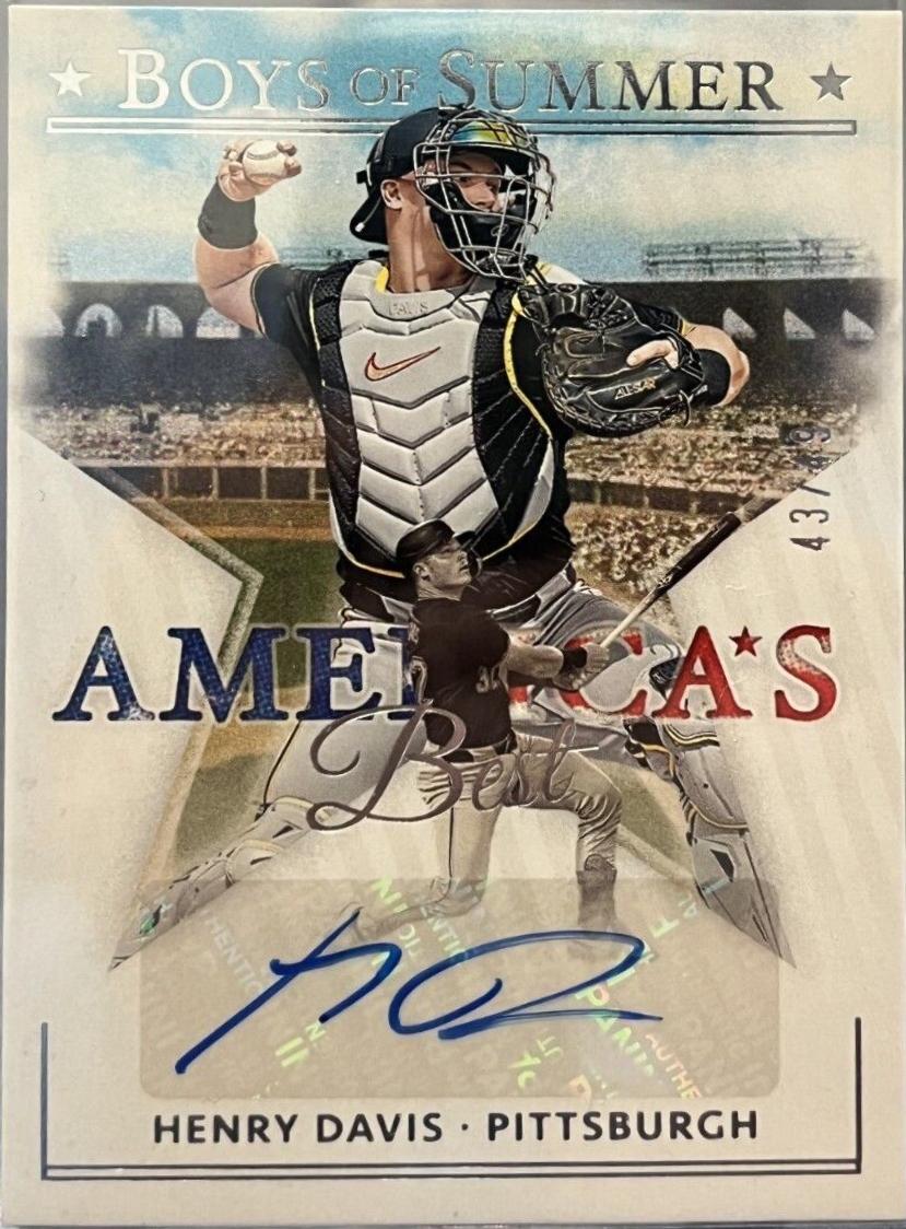 Henry Davis #AME-HD Baseball Cards 2024 Panini Boys of Summer America's Best Signature