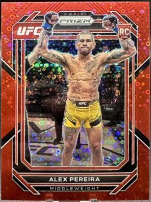Alex Pereira [Under Card Red] #111 Prices | 2023 Panini Prizm UFC