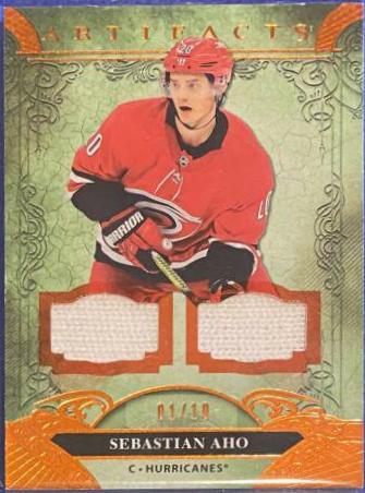 Sebastian Aho #108 Hockey Cards 2020 Upper Deck Artifacts