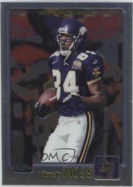 Randy Moss #1 Football Cards 2001 Topps Chrome