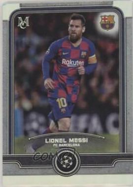 Lionel Messi #1 Soccer Cards 2019 Topps Museum Collection UEFA Champions League