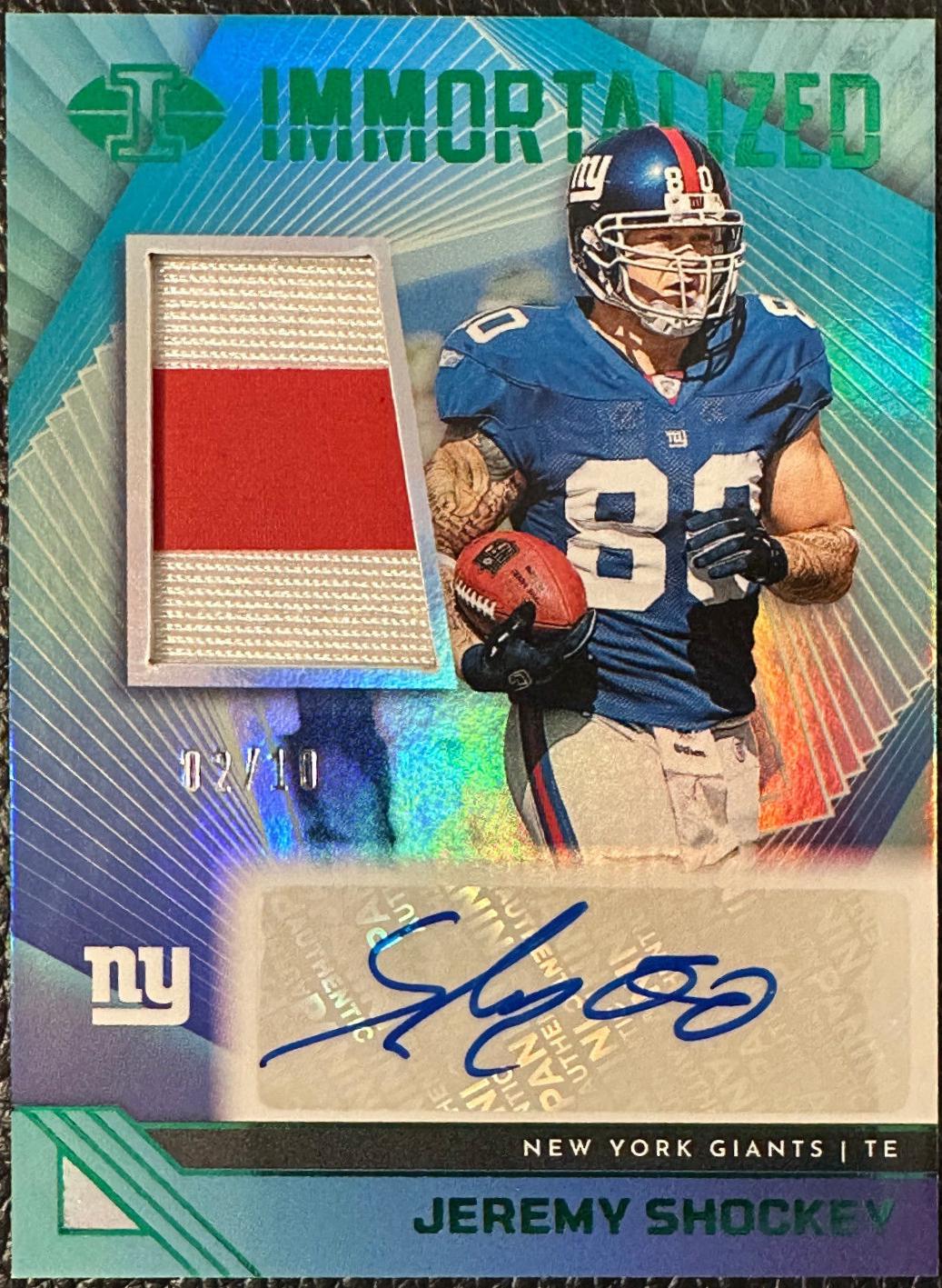 Jeremy Shockey [Green] #IJA-JSH