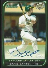 Daric Barton #225 Baseball Cards 2008 Bowman Prices