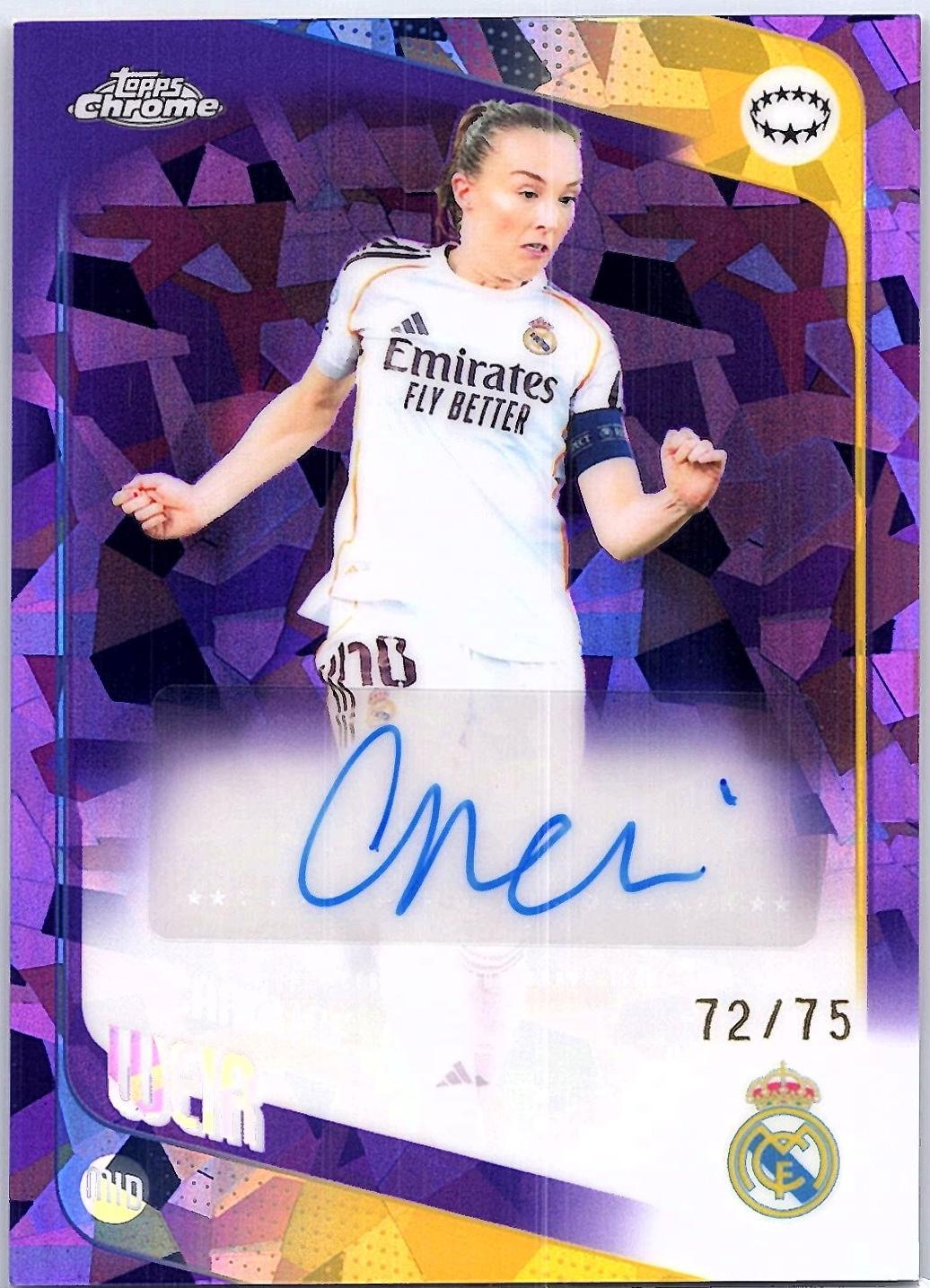 Caroline Weir #CA-CW 2025 Topps Chrome Sapphire Uwcl Veterans And Rookies Autograph Soccer