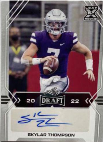 Skylar Thompson #BA-ST2 2022 Leaf Draft Autographs Football