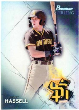 Robert Hassell #BSP-12 Baseball Cards 2021 Bowman Sterling