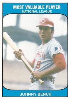 Johnny Bench Baseball Cards 1985 TCMA Most Valuable Player