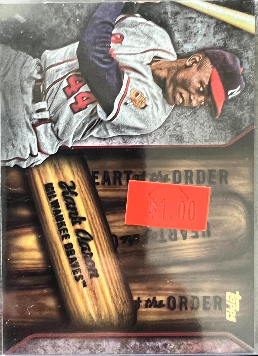 Hank Aaron #HOR-3 Baseball Cards 2015 Topps Heart of the Order