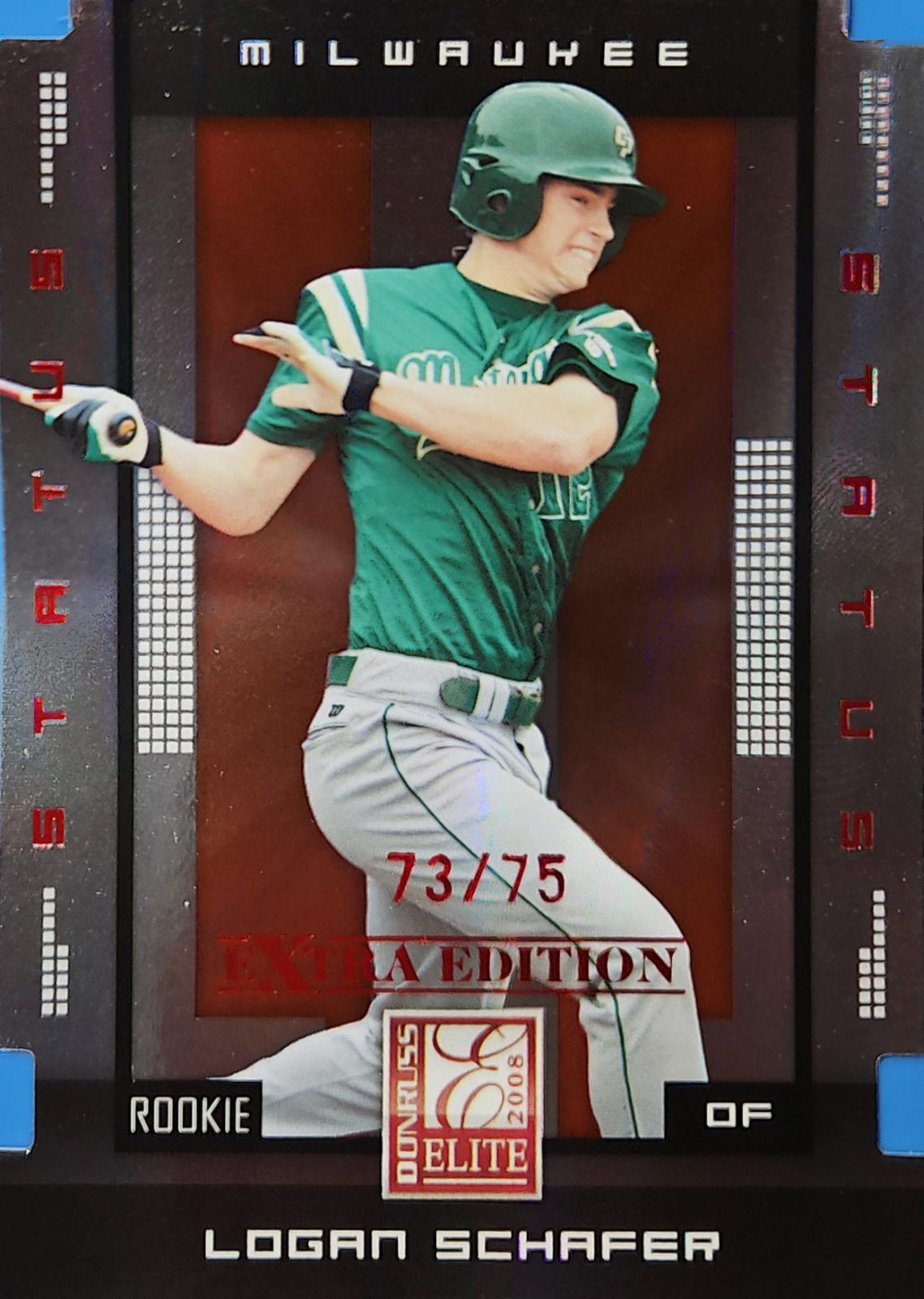 Logan Schafer #143 Baseball Cards 2008 Donruss Elite Extra Edition