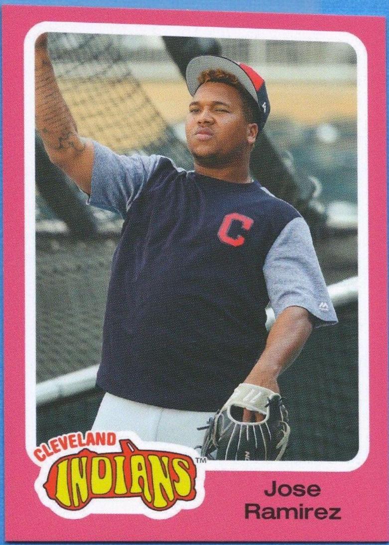 Jose Ramirez #41 Baseball Cards 2019 Topps Throwback Thursday