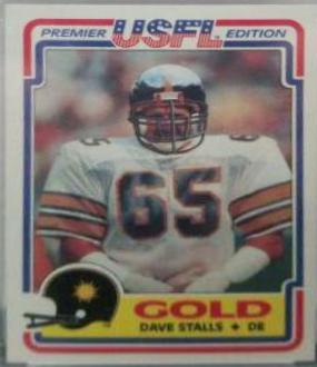 Dave Stalls #29 Football Cards 1984 Topps USFL