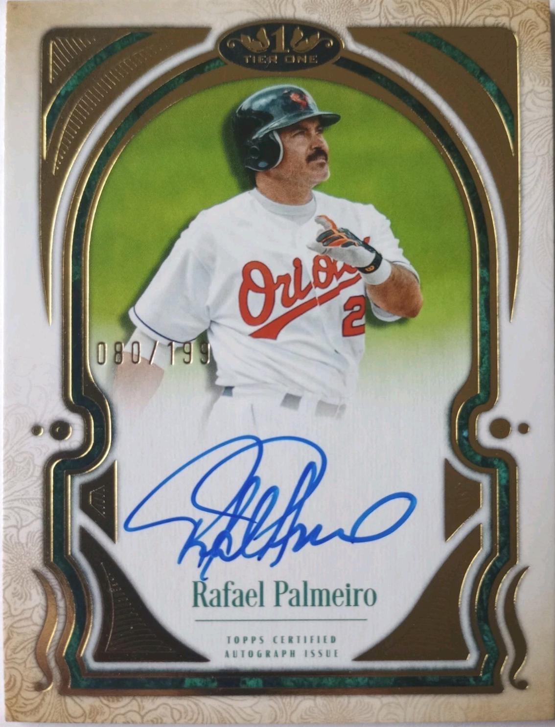 Rafael Palmeiro #T1TA-RP 2026 Topps Tier One Baseball Tier One Talent Autographs