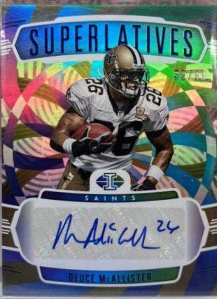 Deuce McAllister #SS-DEM Football Cards 2022 Panini Illusions Superlatives Autographs