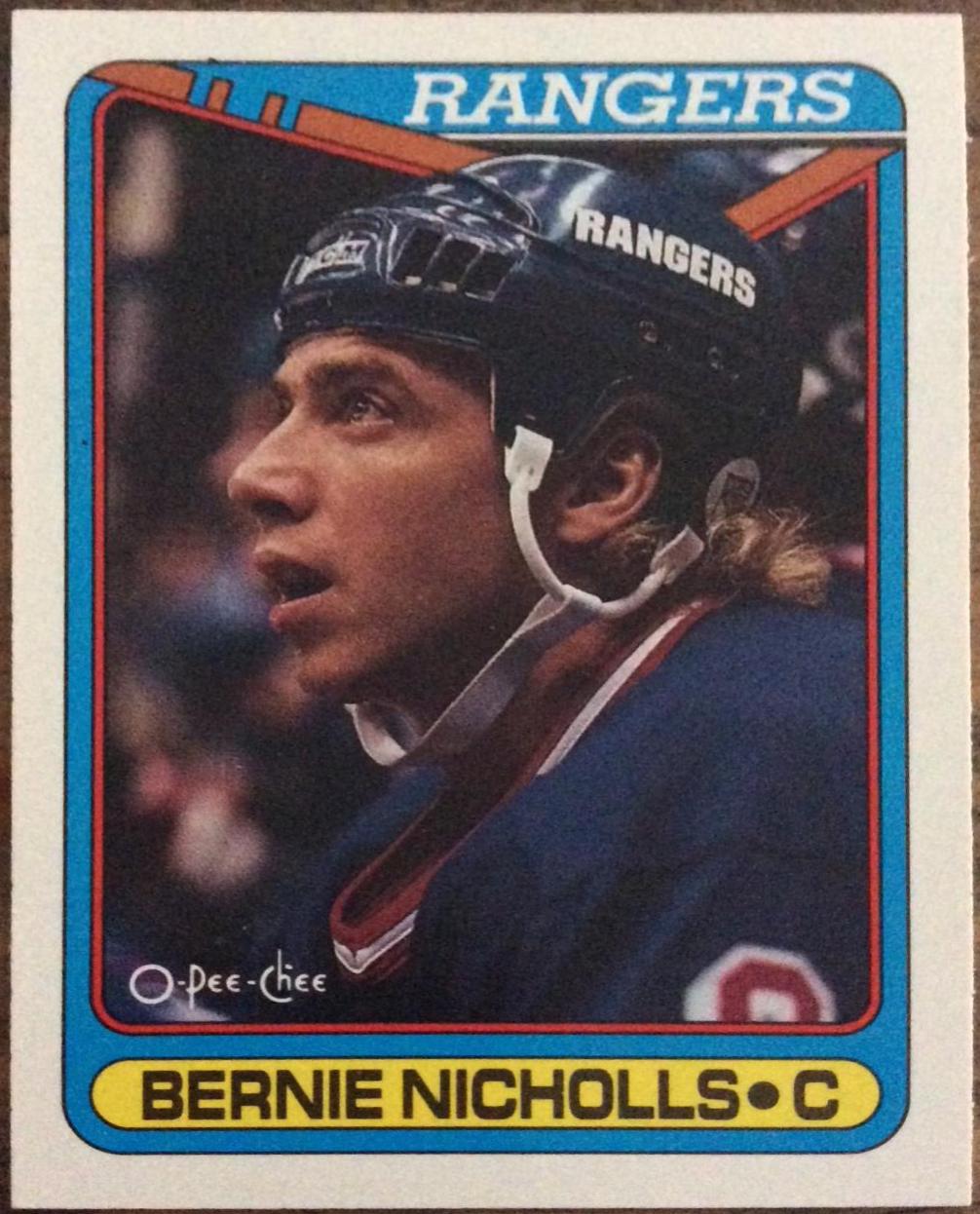 Bernie Nicholls #13 Hockey Cards 1990 O-Pee-Chee