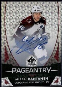Mikko Rantanen #P-18 Hockey Cards 2023 SP Authentic Pageantry Autograph