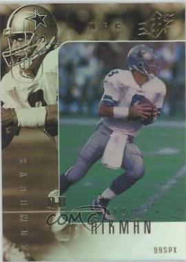 Troy Aikman #25 Football Cards 1999 Spx