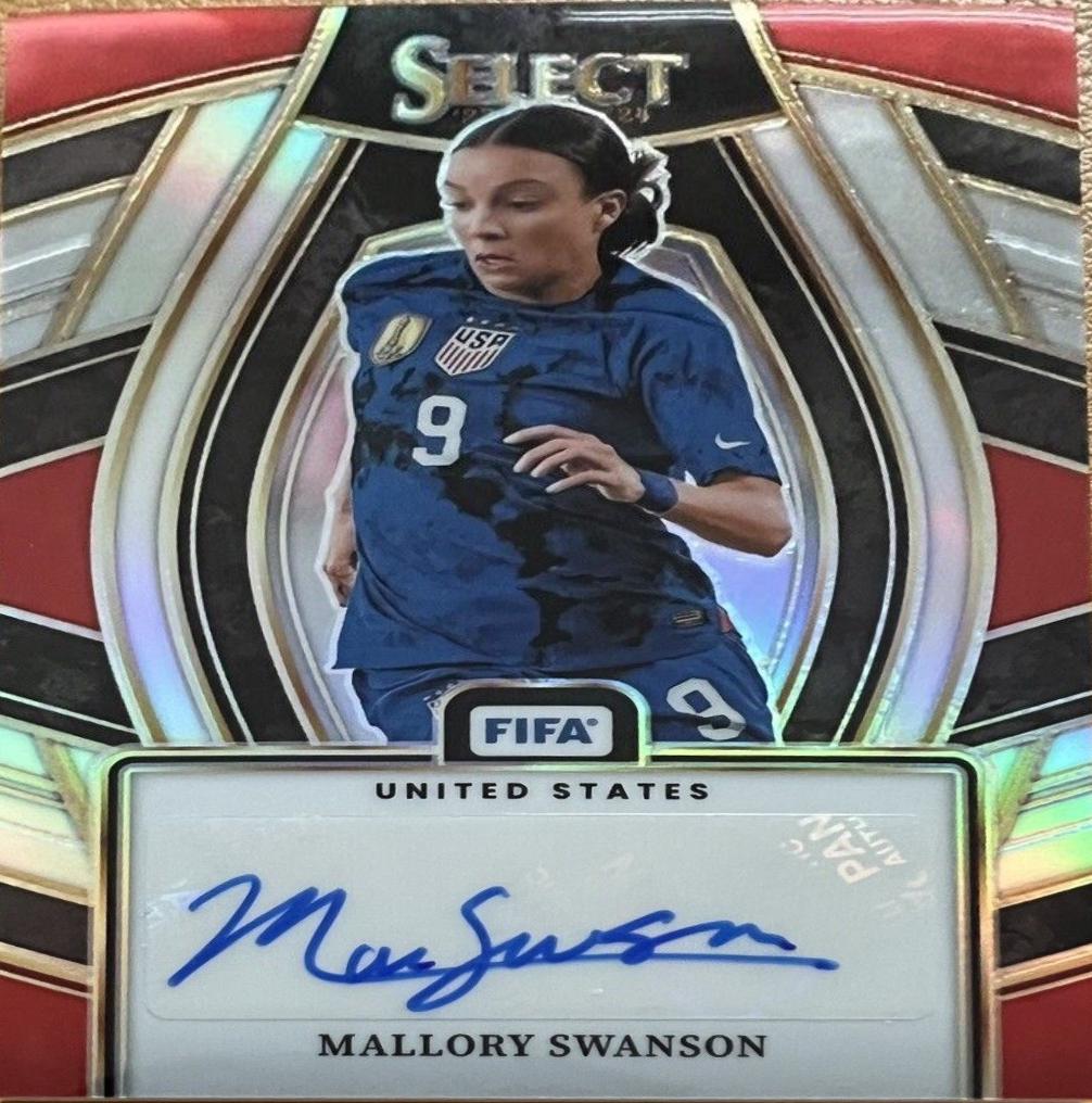 Mallory Swanson #SS-MS Soccer Cards 2023 Panini Select FIFA Select Signature